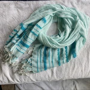 Blue Sparkly Scarf